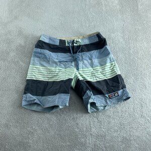 Patagonia Mens Striped Board Shorts Size 32 Multicolor 18" Outseam 3792